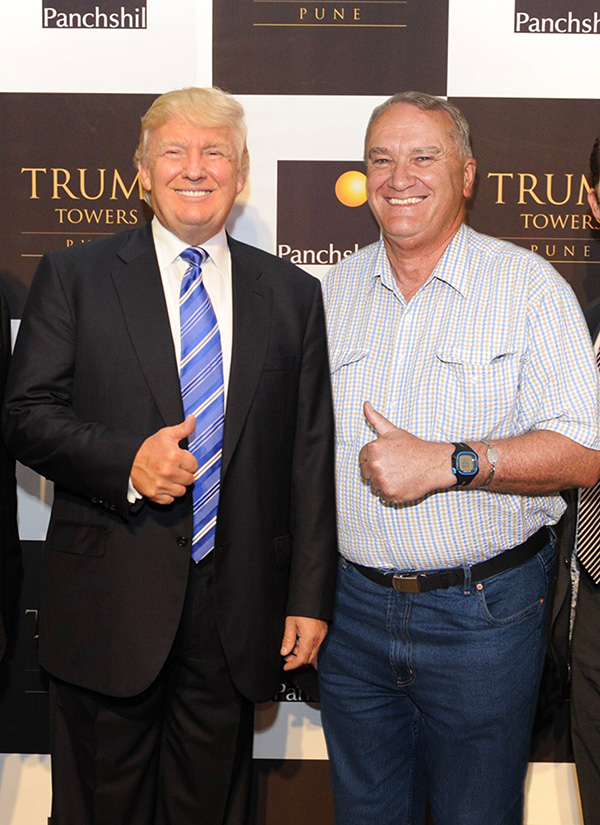 Charles with Donald Trump