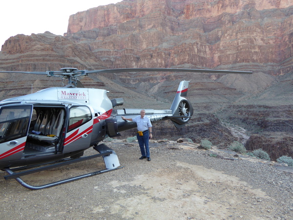 Helicopter In Grand Canyon