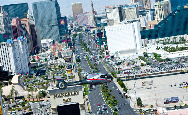 Helicopter Over The Strip