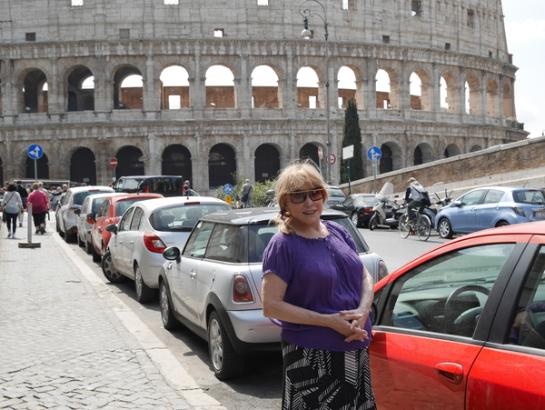 Trish at the Colosseum